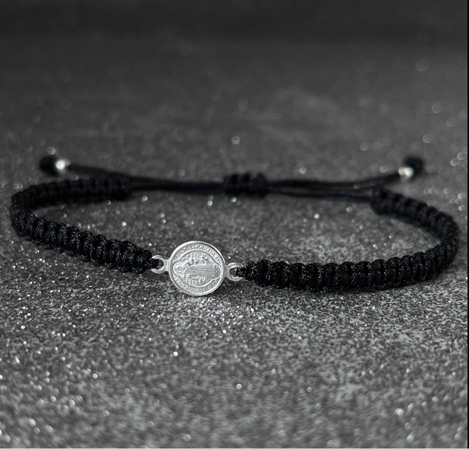 Pulsera San Benito Protector Plata