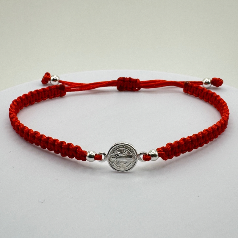 Pulsera San Benito Protector Plata
