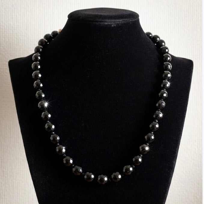 Collar Black Ónix facetado