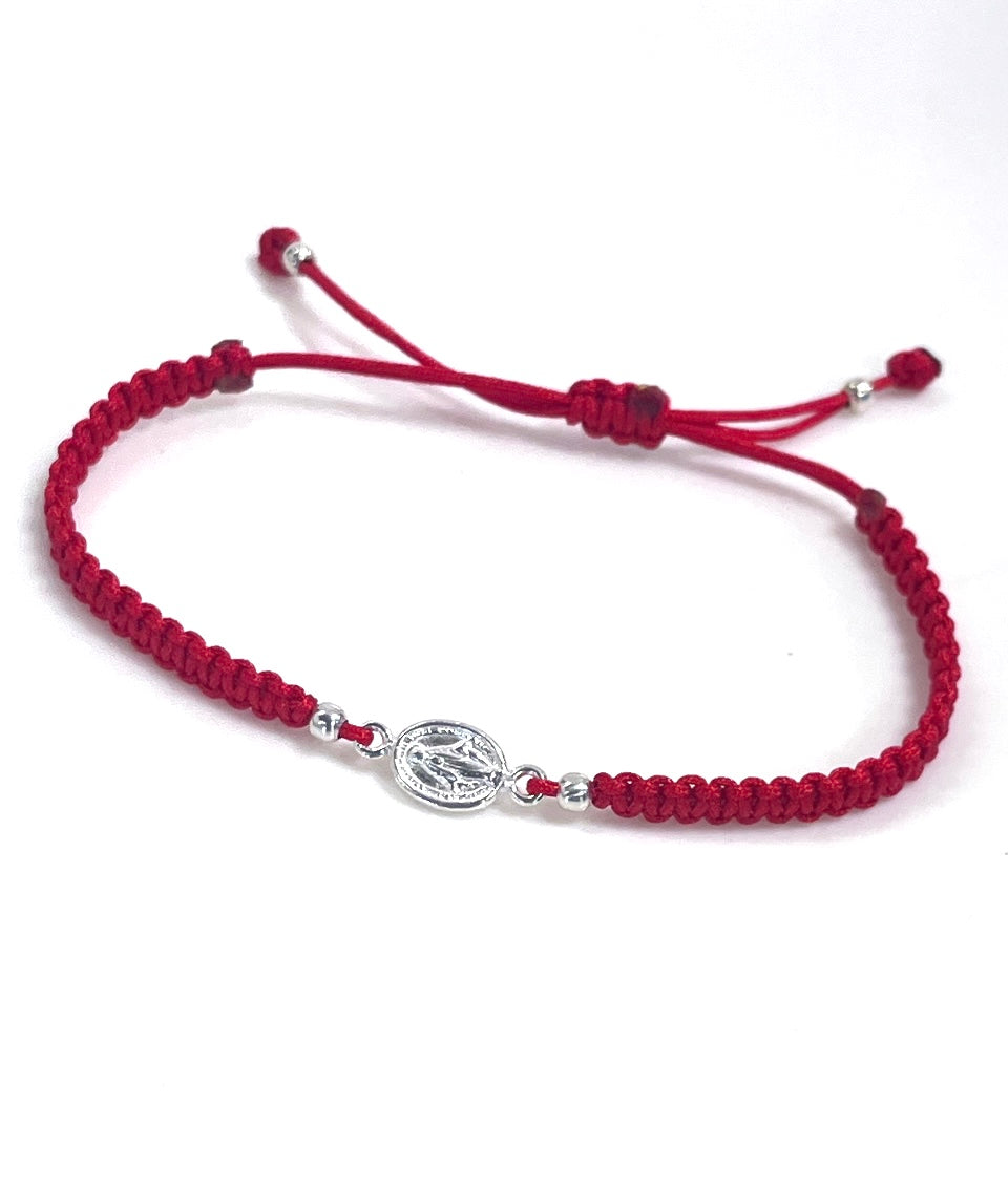 Pulsera de Protección Plata Virgen de los Rayos