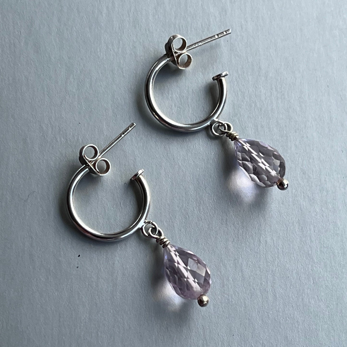 Argollas "Nancy" Plata Amatista