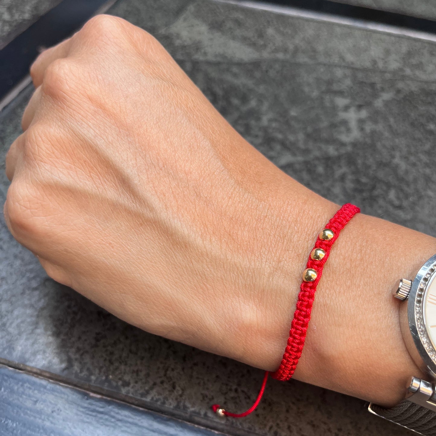Pulsera de Protecciòn Enchape de Oro