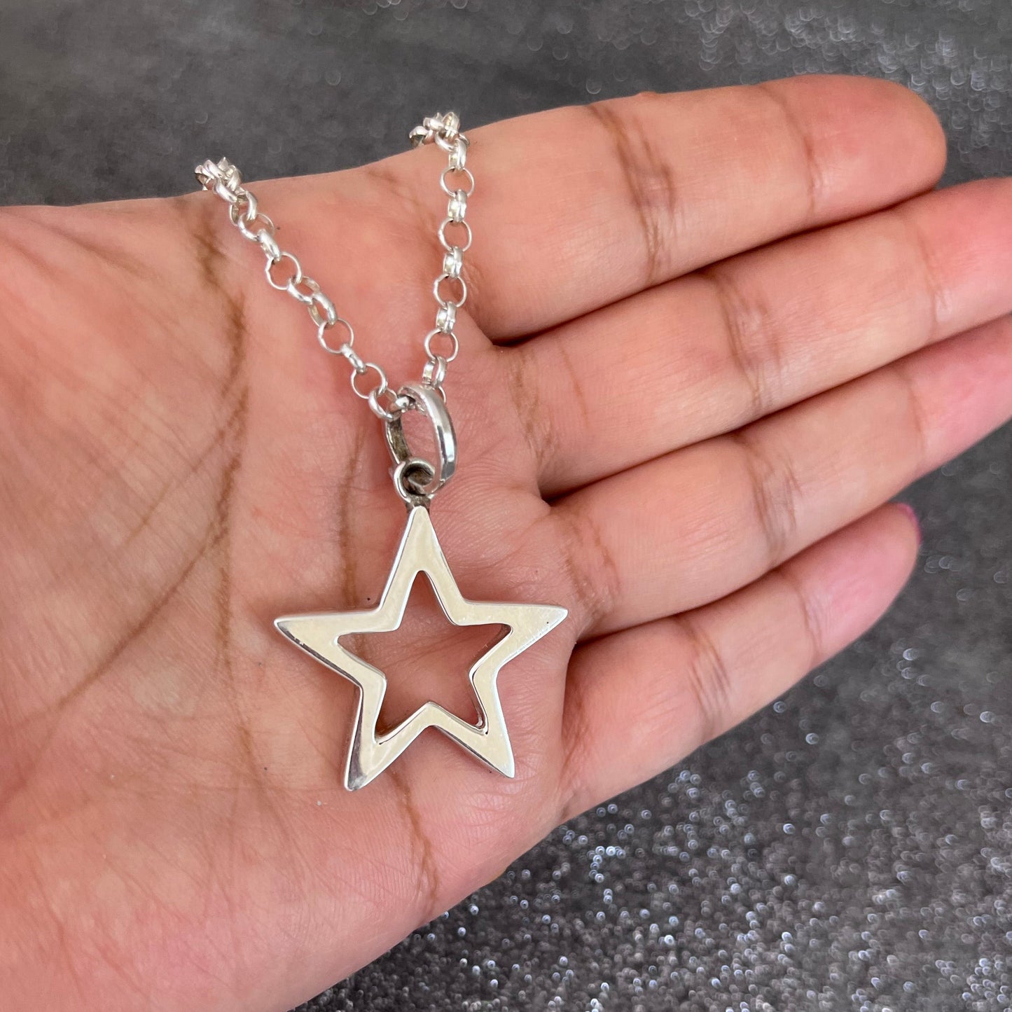 Collar "Elisa" Estrella Plata