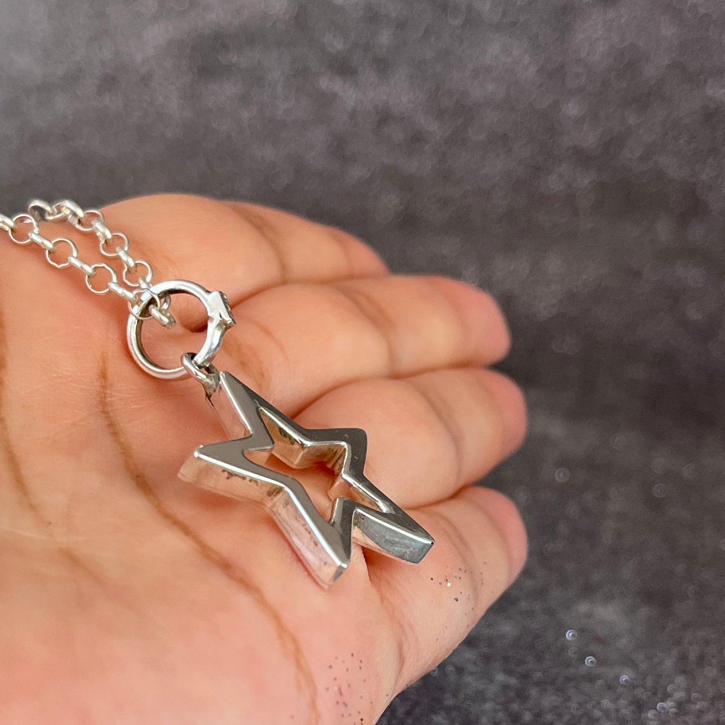 Collar "Elisa" Estrella Plata