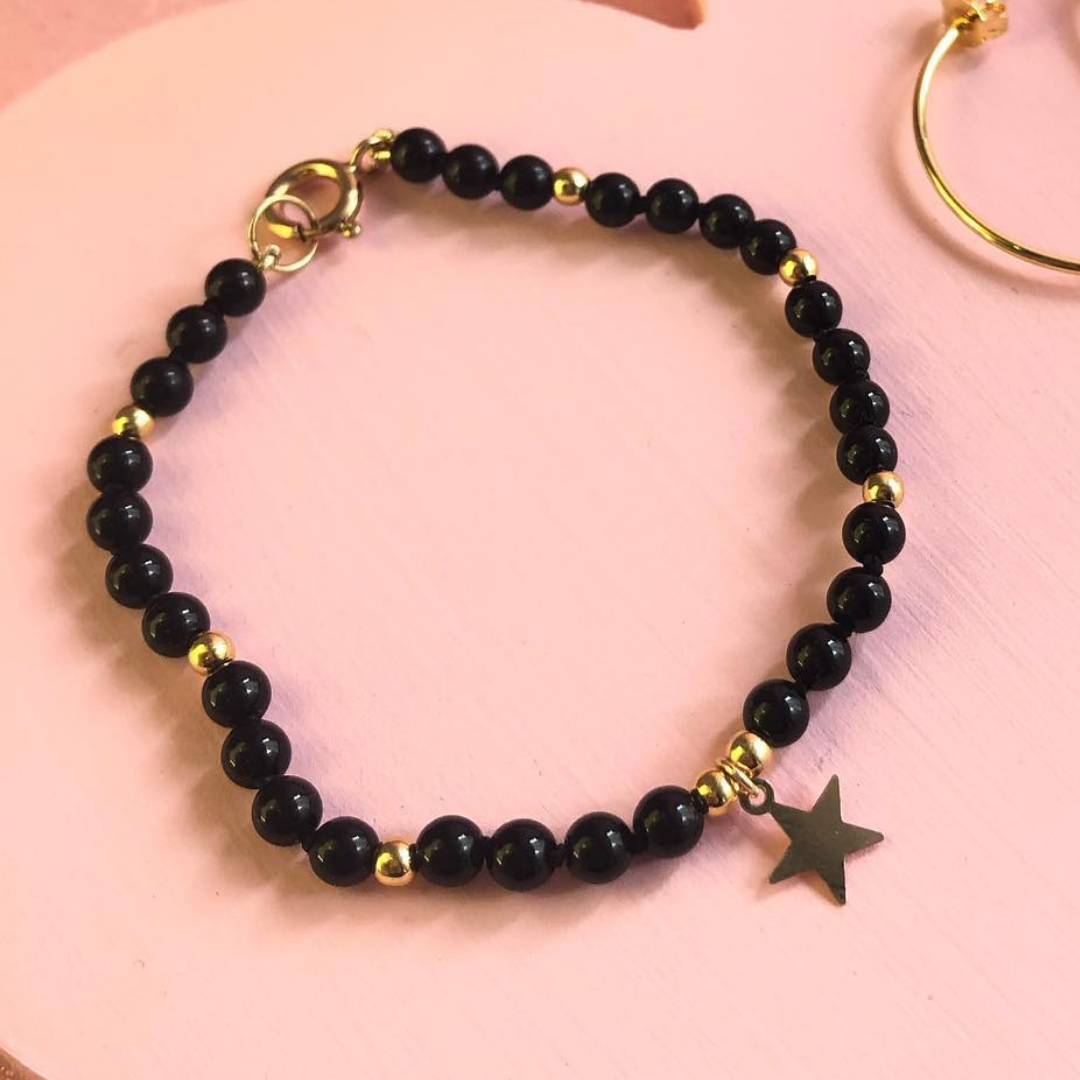 Pulsera Estrella - baño de oro
