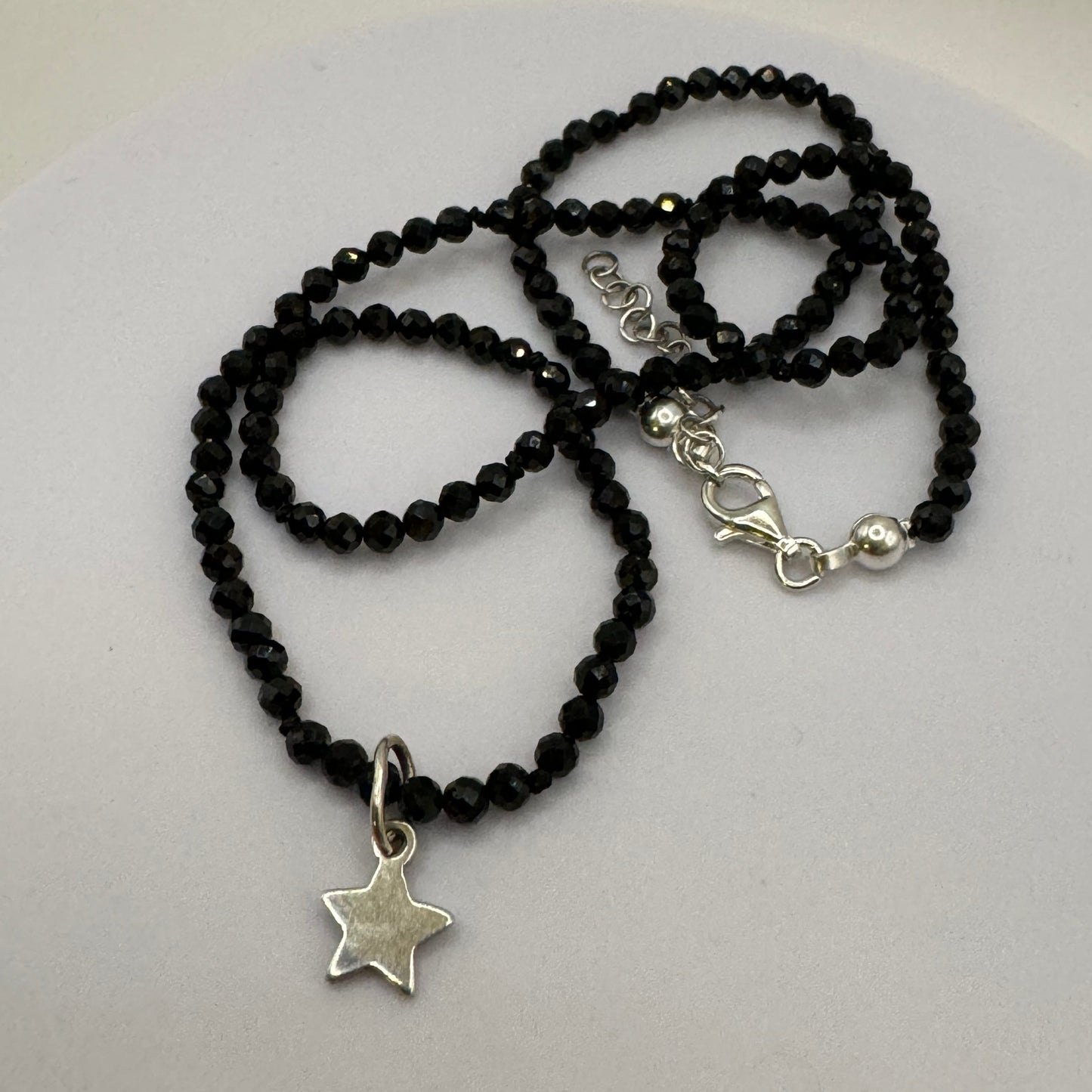 Collar Baby Estrellita con Ónix negro