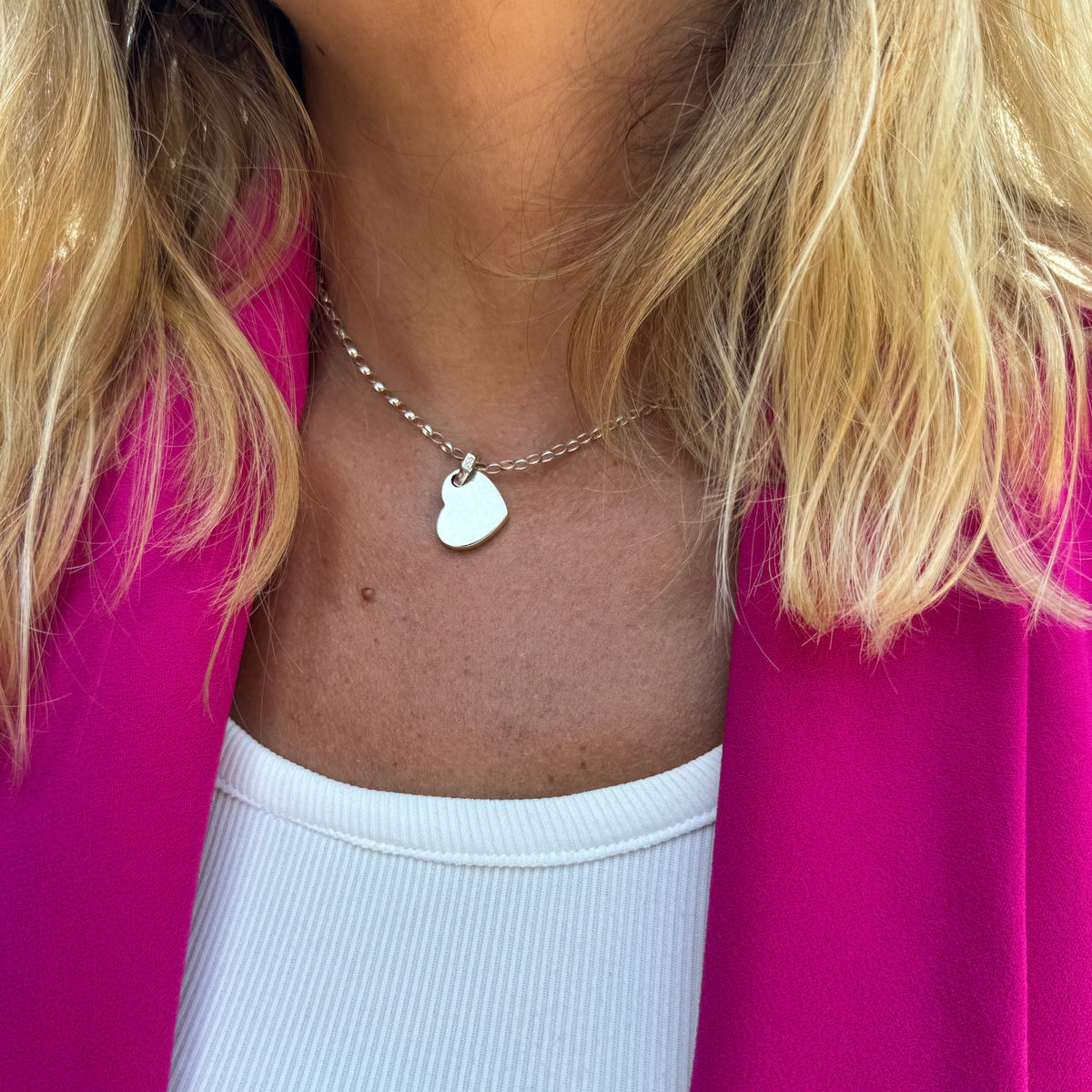 Collar “Karen” Corazón de Plata