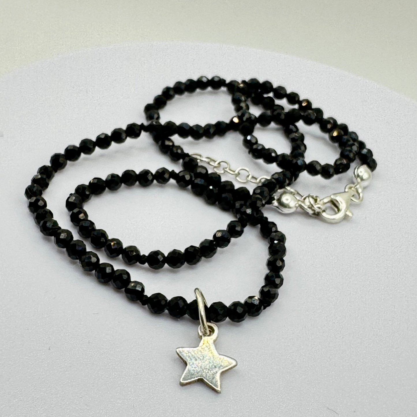 Collar Baby Estrellita con Ónix negro