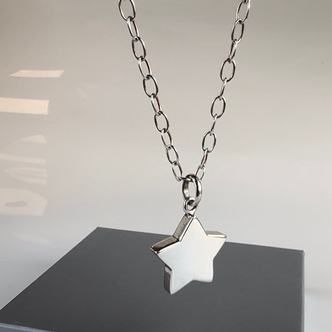 Collar de Plata con Estrella, joya, moda