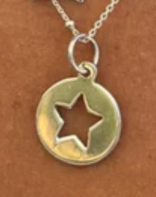 Colgante medalla de Estrella de Plata