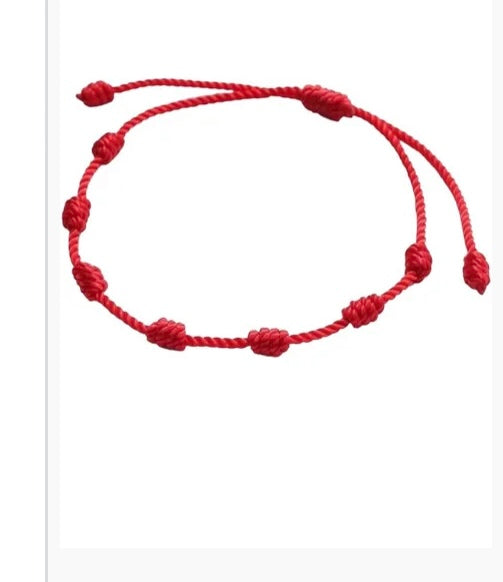 Pulsera 7 nudos - Rojo