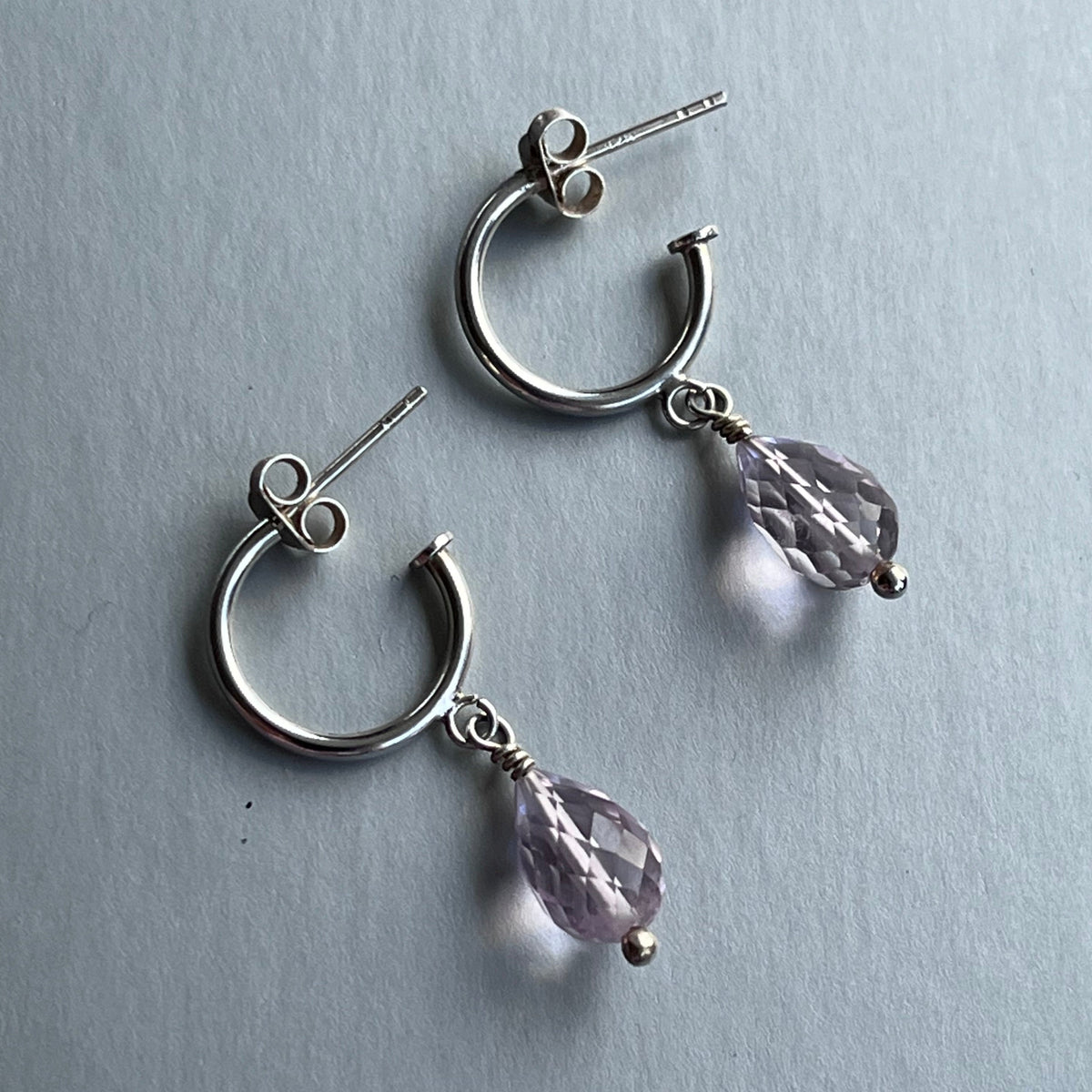 Argollas "Nancy" Plata Amatista